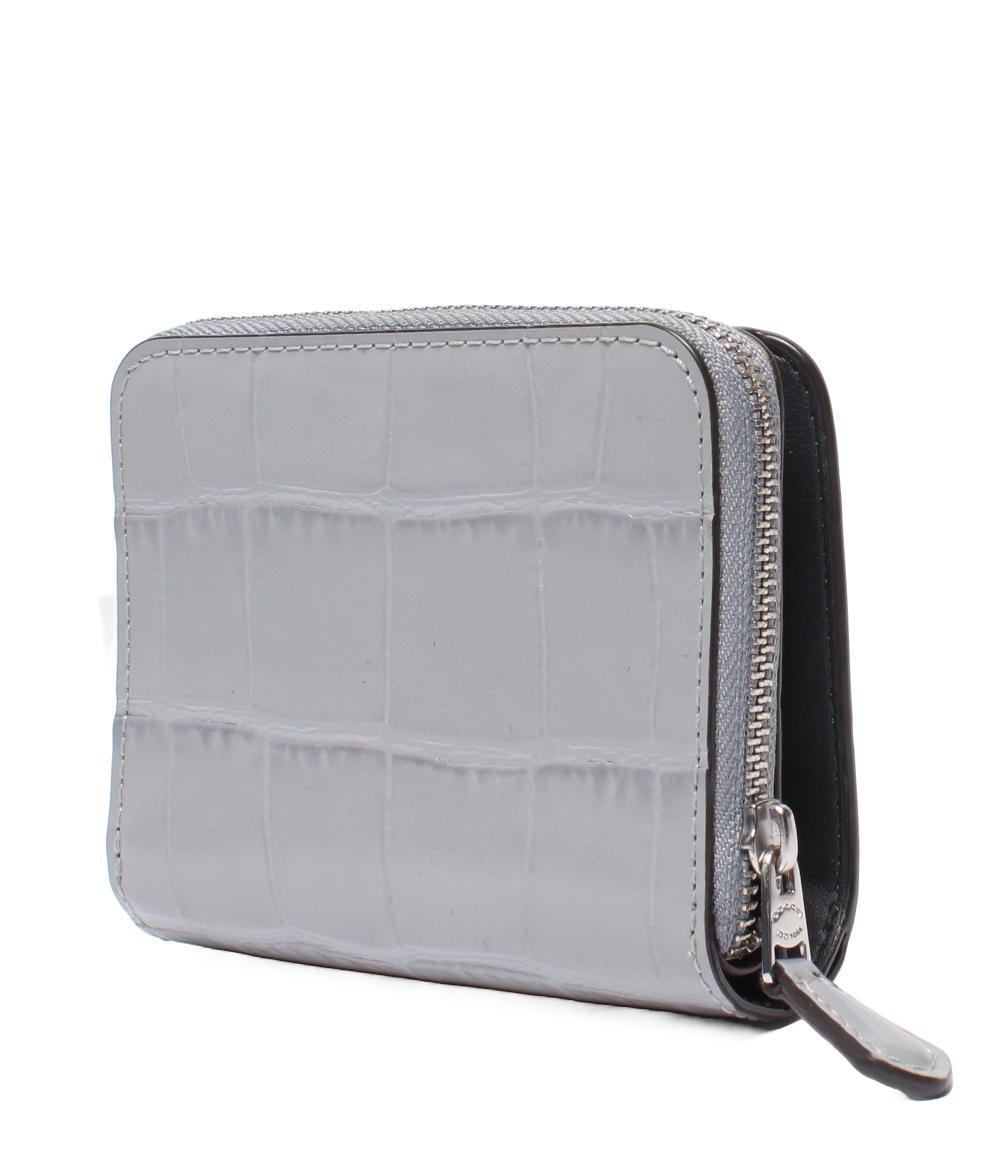 美品 COACH 二つ折り財布 ビルフォールド ウォレット 型押し CP442 レディース コーチ