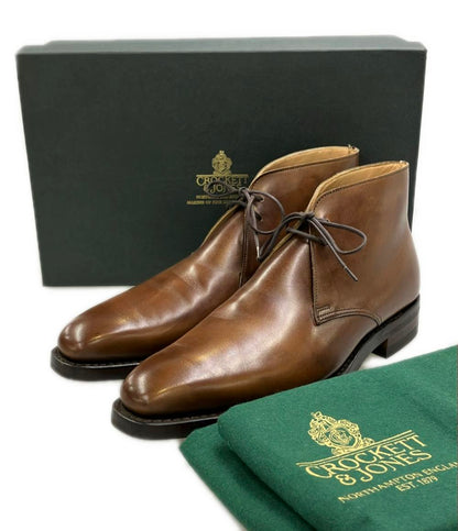 美品 CROCKETT&JONES デザートブーツ ショートブーツ TETBURY 5072-1095-26 メンズ SIZE 6 (24.5cm) クロケットアンドジョーンズ