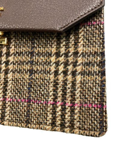 Samantha Thavasa Abraham Moon & Sons 2way ハンドバッグ ショルダーバッグ 斜め掛け チェーン チェック柄 レディース サマンサタバサ