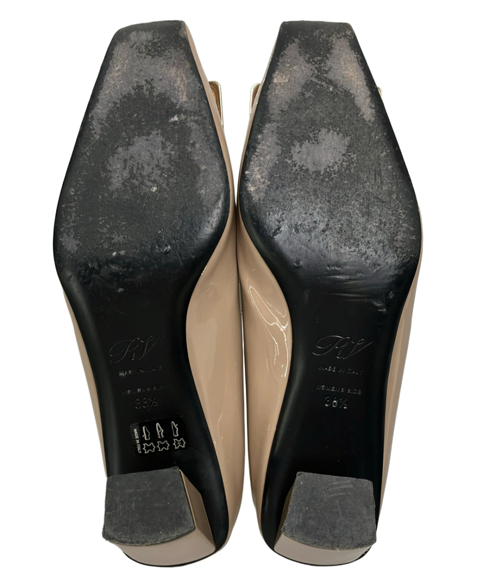 Roger Vivier スクウェアトゥエナメルパンプス レディース SIZE 38 1/2 ロジェヴィヴィエ