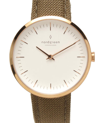 美品 ノードグリーン 腕時計 インフィニティ INFINITY クオーツ ホワイト レディース Nordgreen