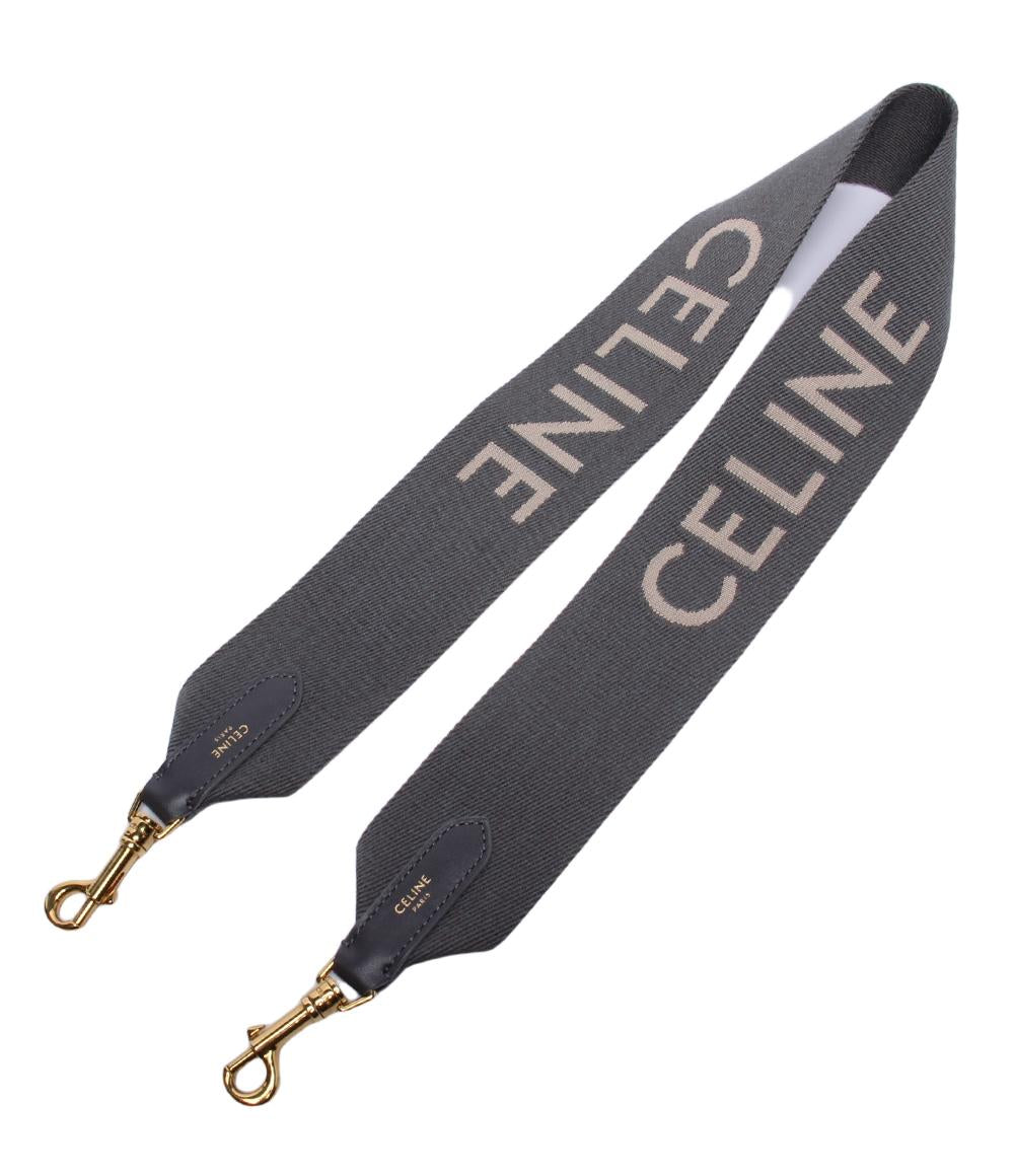 美品 セリーヌ ショルダーストラップ ジャガード ロングストラップ レディース CELINE