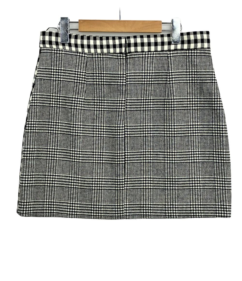 美品 ロベルトカバリ ミニスカート チェック柄 レディース SIZE 46 (XL) roberto cavalli