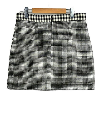 美品 ロベルトカバリ ミニスカート チェック柄 レディース SIZE 46 (XL) roberto cavalli