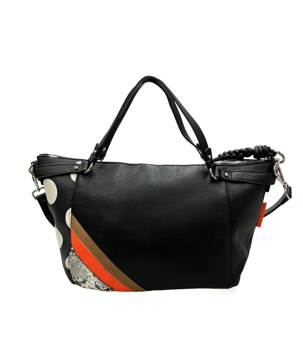 美品 Desigual ハンドバッグ ショルダーバッグ 3WAY 肩掛け 斜め掛け レディース デジグアル
