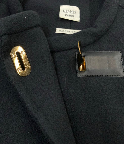 HERMES ダブルフェイス カシミアショートコート レディース SIZE 36 (XS) エルメス