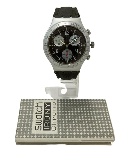 スウォッチ 腕時計 IRONY クオーツ ブラウン メンズ Swatch