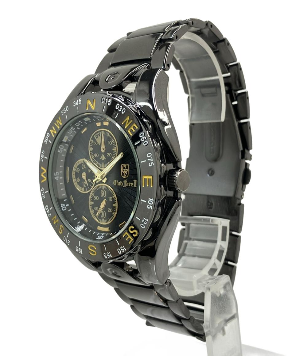 CLUB FACE II 腕時計 クオーツ ブラック CF-4710 メンズ クラブフェイスツー