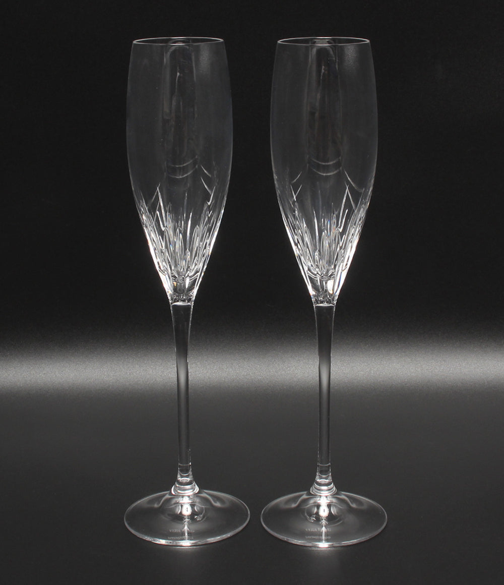美品 WEDGWOOD シャンパングラス 2点セット ペア ヴェラ ウォン デュシェス ウエッジウッド