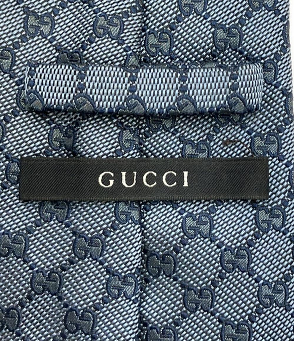 グッチ ネクタイ シルク100% GG柄 シェリーライン 221582 4B002 メンズ GUCCI