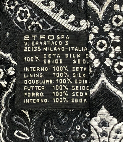 ETRO ネクタイ シルク100% ペイズリー柄 メンズ エトロ