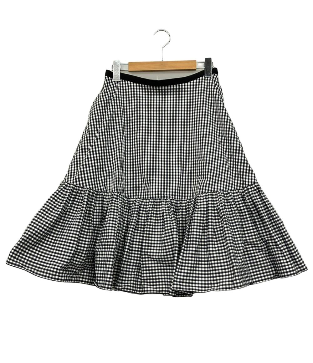フォクシー ニューヨーク フレアスカート チェック柄 40089-NASFZ118PR レディース SIZE 40 (M) FOXEY NEW YORK