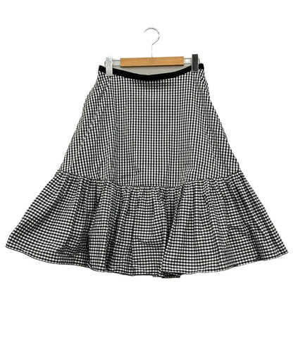 フォクシー ニューヨーク フレアスカート チェック柄 40089-NASFZ118PR レディース SIZE 40 (M) FOXEY NEW YORK