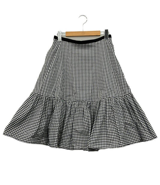 フォクシー ニューヨーク フレアスカート チェック柄 40089-NASFZ118PR レディース SIZE 40 (M) FOXEY NEW YORK