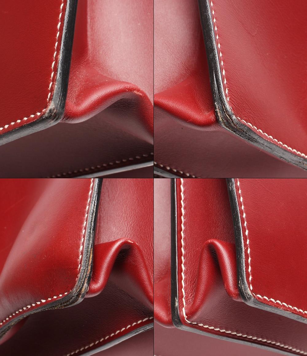 エルメス ビジネスバッグ ブリーフケース □K刻印 ゴールド金具 ケリーデペッシュ38 ルージュヴィフ ボックスカーフ メンズ HERMES