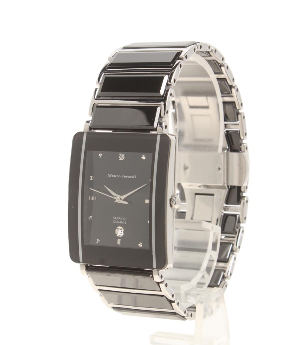 Mauro Jerardi 腕時計 クオーツ ブラック MJ-3080 メンズ マウロジェラルディ
