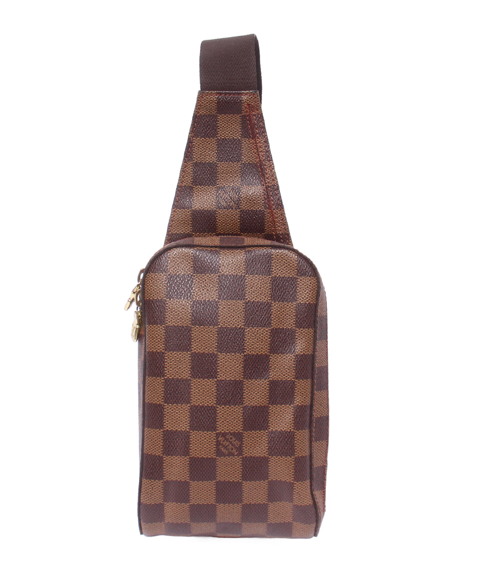 LOUIS VUITTON ボディバッグ ウエストポーチ ジェロニモス ダミエ エベヌ N51994 メンズ ルイ・ヴィトン