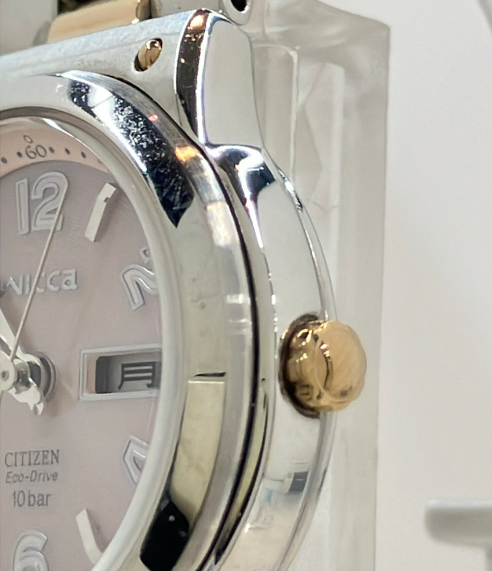CITIZEN 腕時計 ウィッカ wicca ソーラー ピンク E001-S017505 レディース シチズン