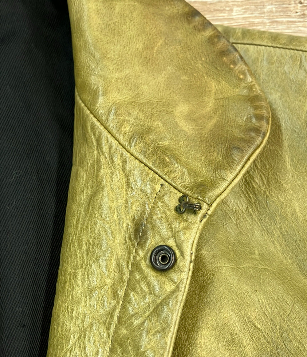 Yohji Yamamoto プルームオム レザージャケット メンズ SIZE 3 (L) ヨウジヤマモト
