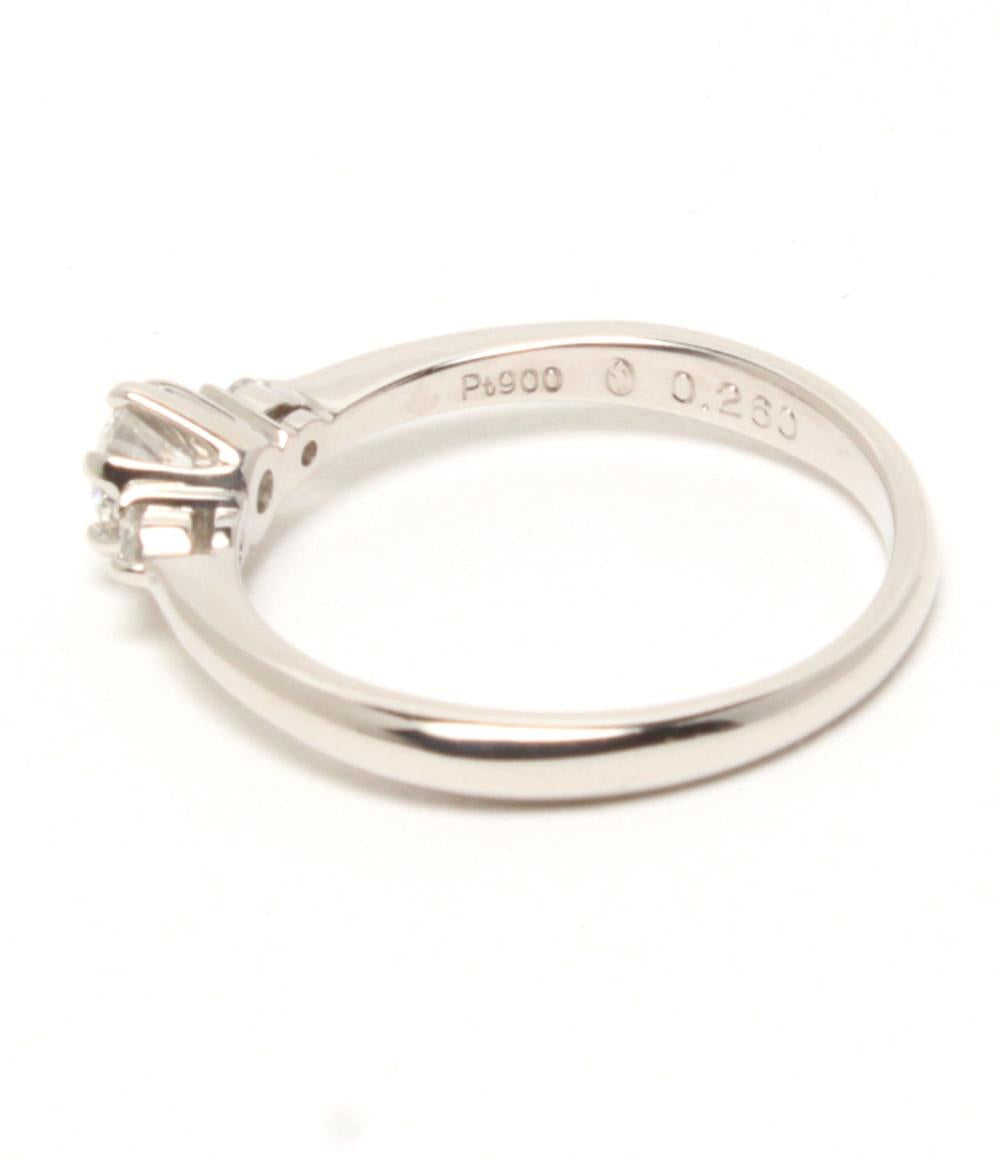 美品 リング 指輪 Pt900 ダイヤ 0.260ct 0.048ct レディース SIZE 11号