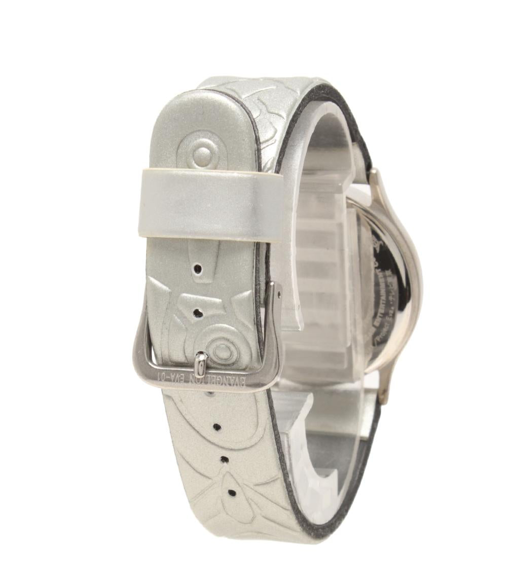 腕時計 新世紀 エヴァンゲリオン EVA ストウオッチ 初号機 クオーツ シルバー EVA-01 レディース メンズ