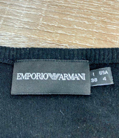 Emporio Armani 長袖ニット スパンコールロゴ UEPC 2072 295 GDM441N-12 レディース レディース SIZE 38 (S) エンポリオ・アルマーニ