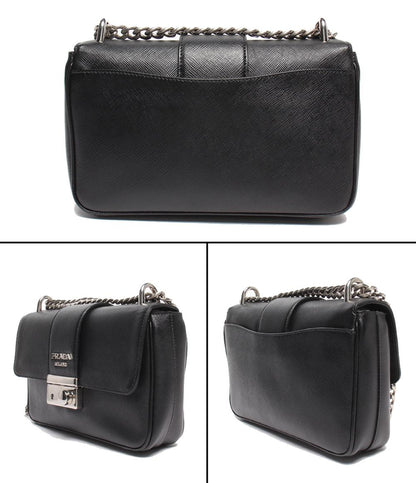 PRADA チェーンショルダーバッグ 斜め掛け 肩掛け サフィアーノ 1BD298 レディース プラダ
