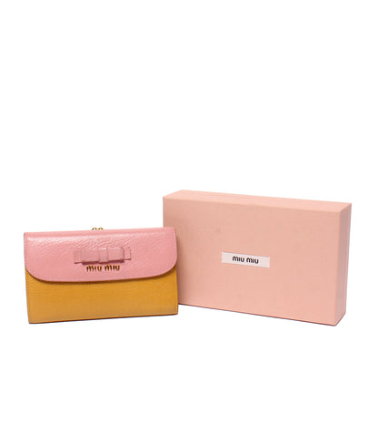 Miu Miu 二つ折り長財布 5ME120 レディース ミュウ ミュウ