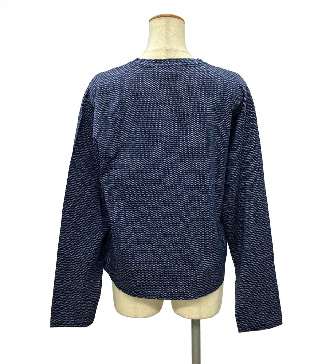 美品 Miu Miu ジャガードジャージ長袖Tシャツ MJLA47 レディース SIZE 36 (XS) ミュウ ミュウ