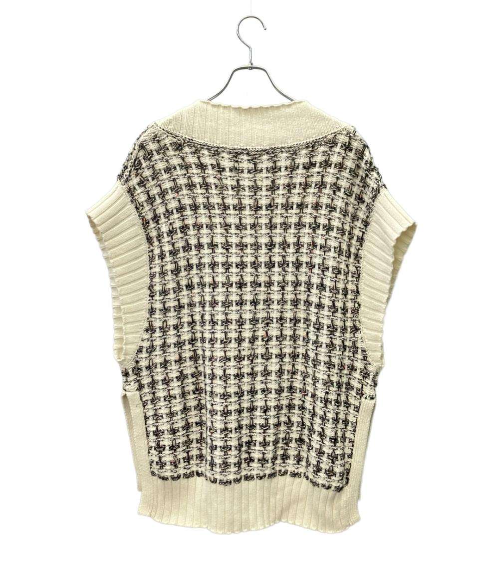 PATOU パトゥロゴ クロップド ニットトップ　XS 美品 PATOU 長袖ニット クロップドニット レディース SIZE XL パトゥ