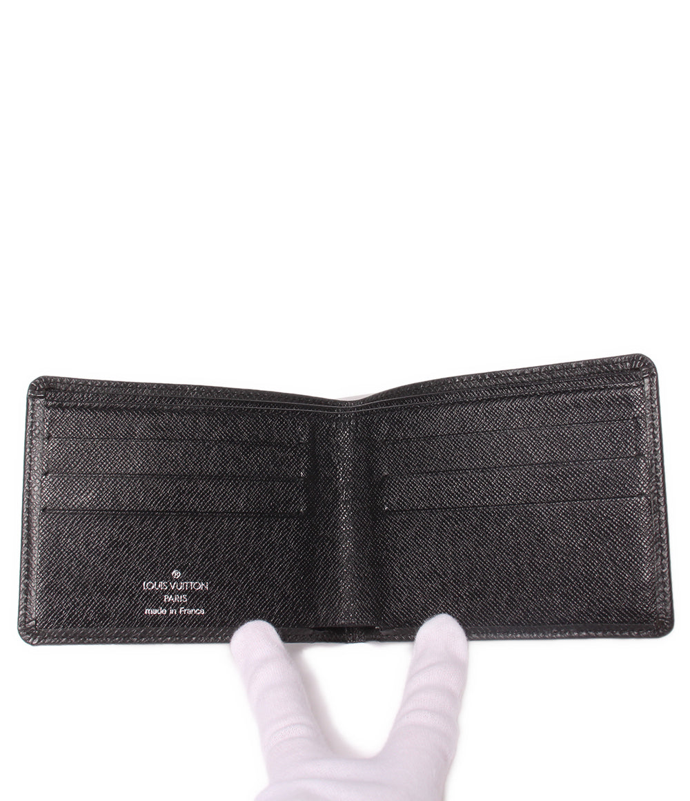 美品 LOUIS VUITTON 二つ折り財布 カードケース 札入れ ポルト ビエ 6カルト クレディ タイガ M30482 メンズ ルイ・ヴィトン