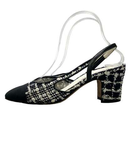 CHANEL スリングバックパンプス レディース SIZE 38 (25.5cm) シャネル