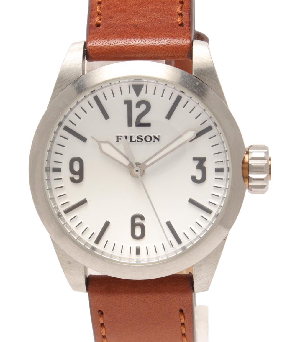 美品 FILSON 腕時計 フィールド クオーツ ホワイト レディース メンズ フィルソン
