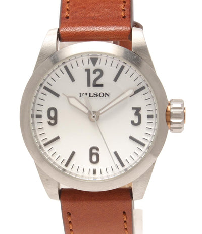 美品 FILSON 腕時計 フィールド クオーツ ホワイト レディース メンズ フィルソン