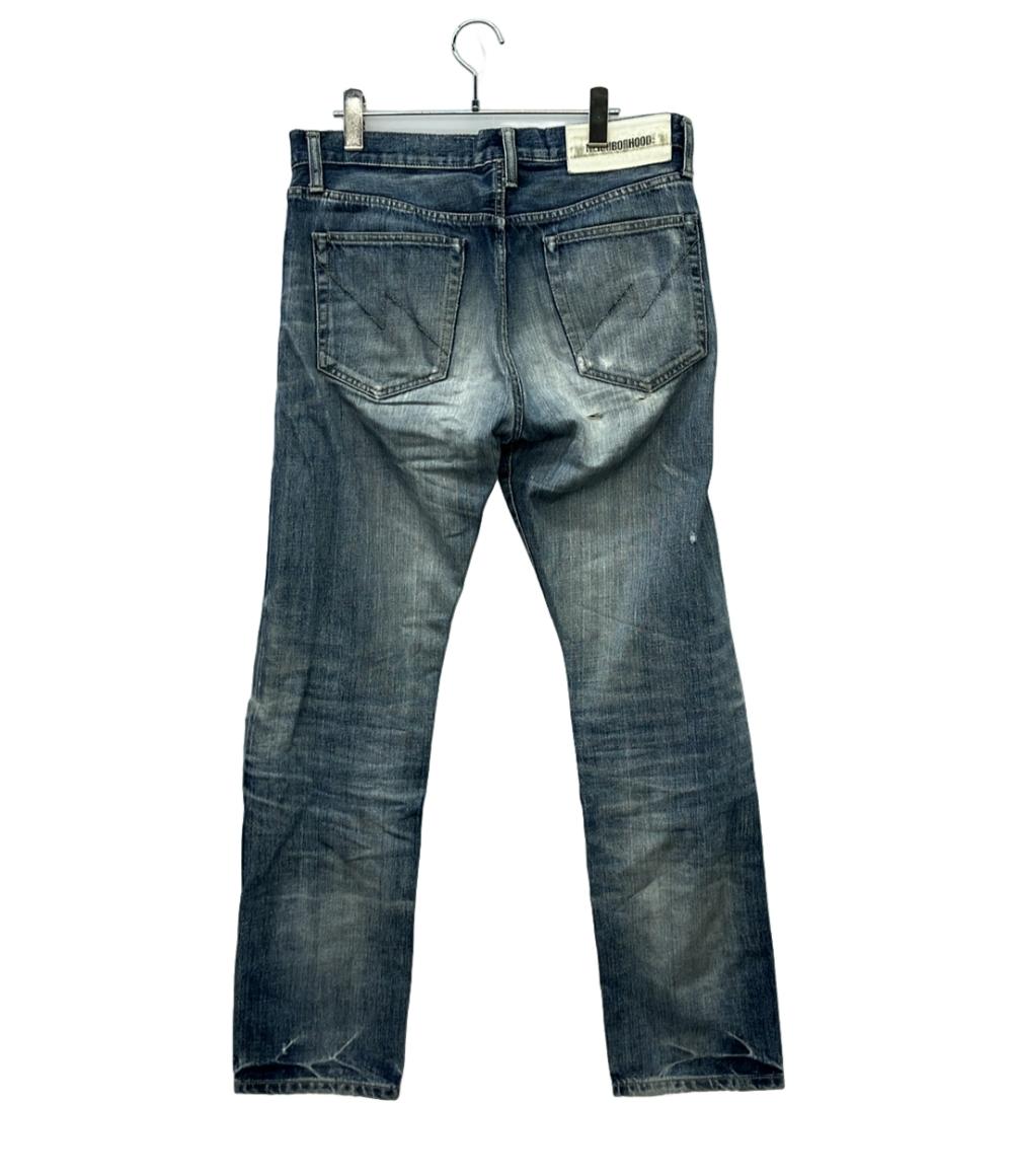 NEIGHBORHOOD デニムパンツ ダメージ加工 232XBNH-PTM06 メンズ SIZE M