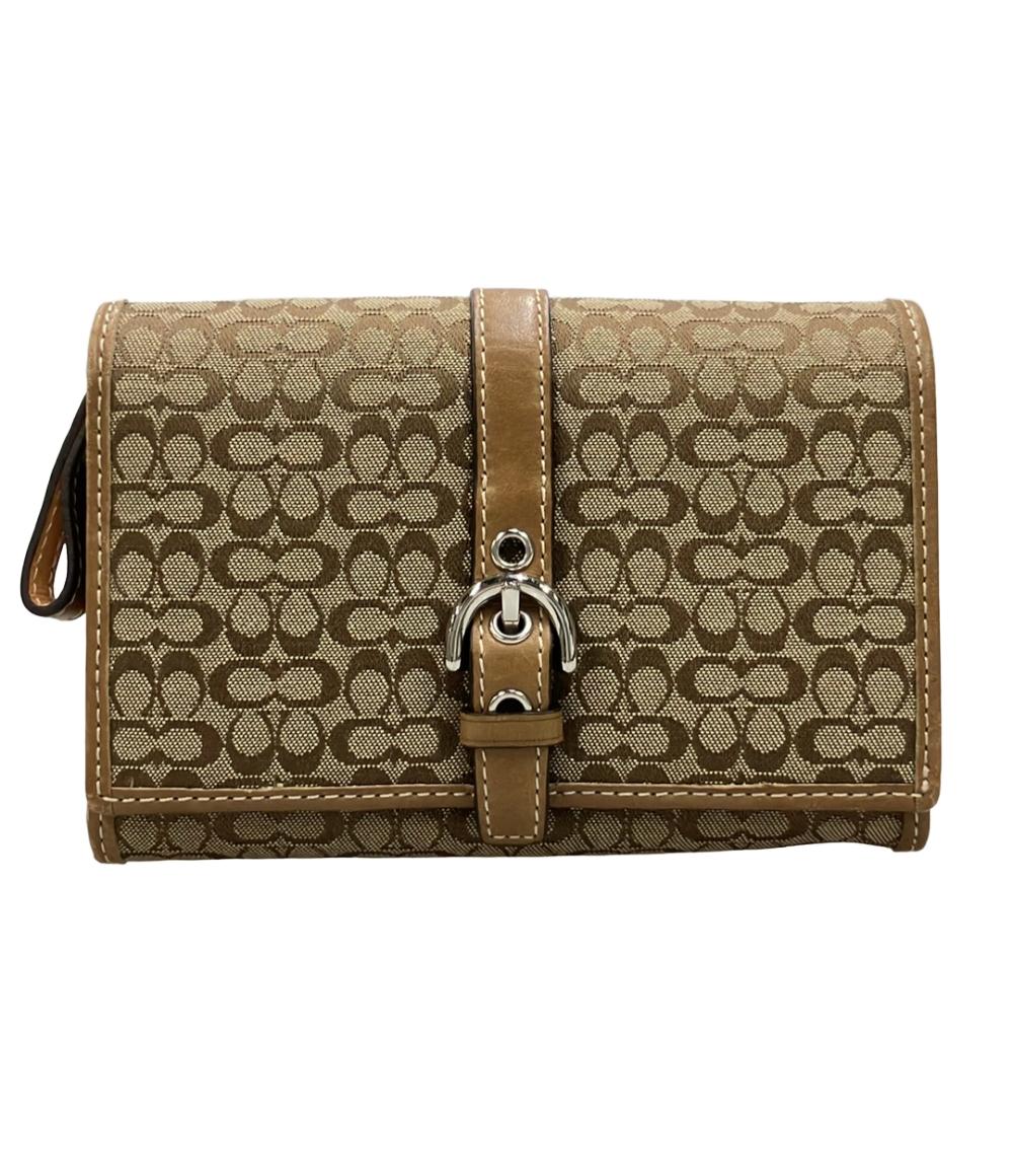 COACH 二つ折り財布 ミニシグネチャー レディース コーチ