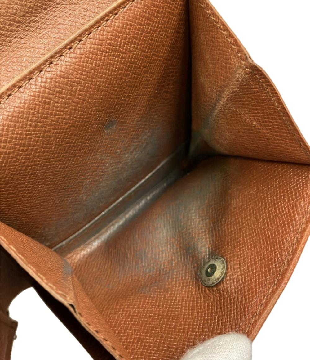 訳あり LOUIS VUITTON 二つ折り財布 ポルト ビエ カルト クレディ モネ モノグラム M61665 レディース ルイ・ヴィトン