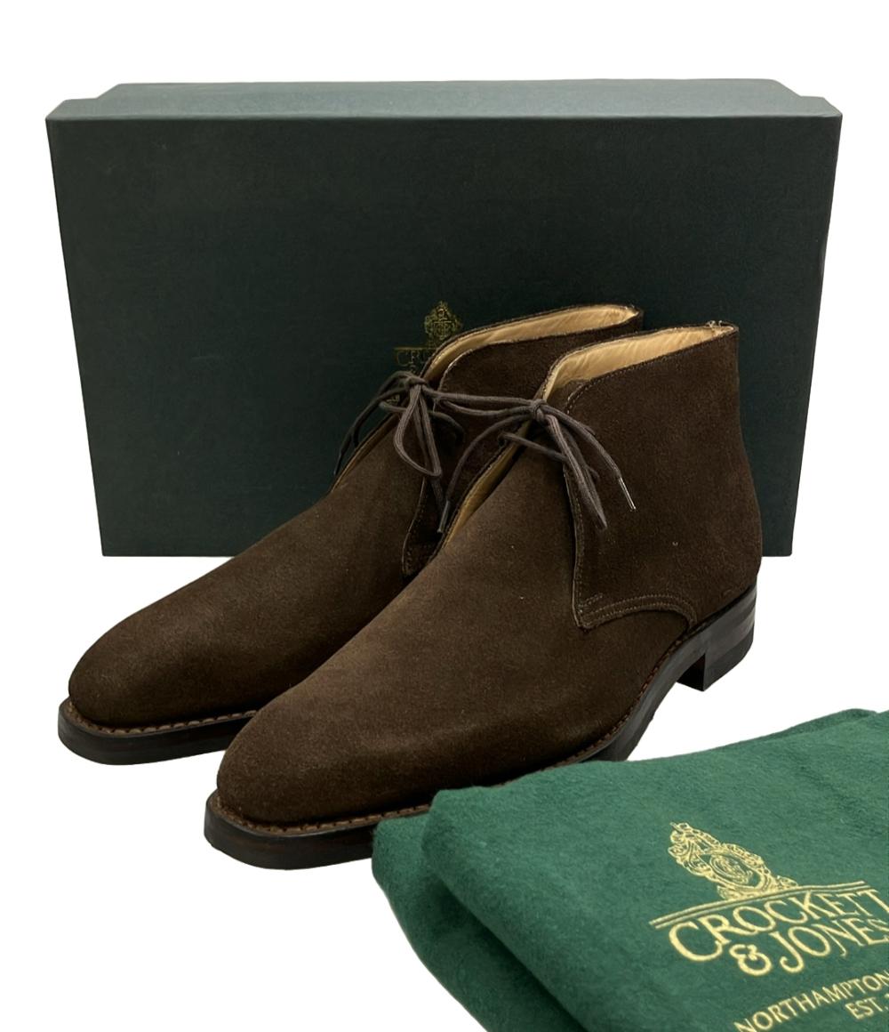 美品 CROCKETT&JONES デザートブーツ ショートブーツ TETBURY 5072-3095-26 メンズ SIZE 6 (24.5cm) クロケットアンドジョーンズ