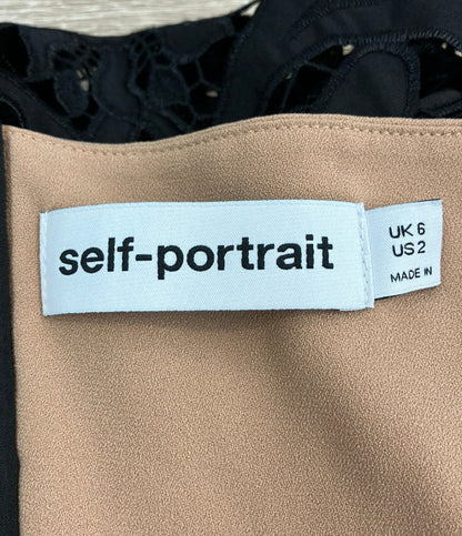 美品 self-portrait 半袖ワンピース レディース SIZE 6 (S) セルフ ポートレイト