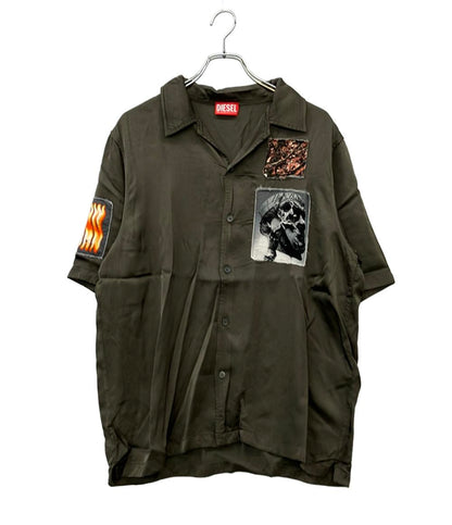 DIESEL 半袖シャツ 開襟シャツ オリーブ メンズ SIZE 48 (M) ディーゼル
