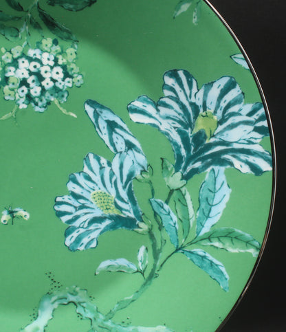 美品 WEDGWOOD プレート 皿 23cm ジャスパー コンラン シノワズリ グリーン ウェッジウッド