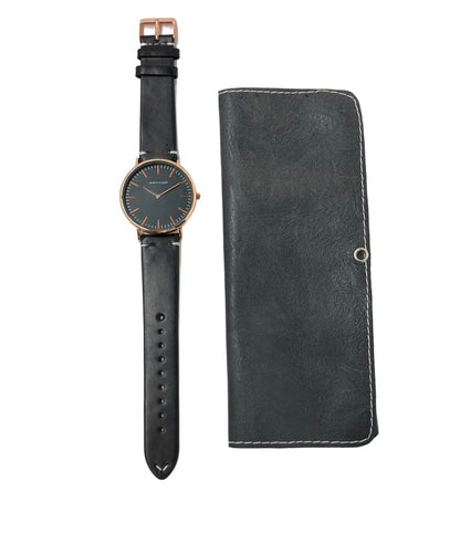 腕時計 クオーツ ブラック メンズ UN PETIT PLAISIR