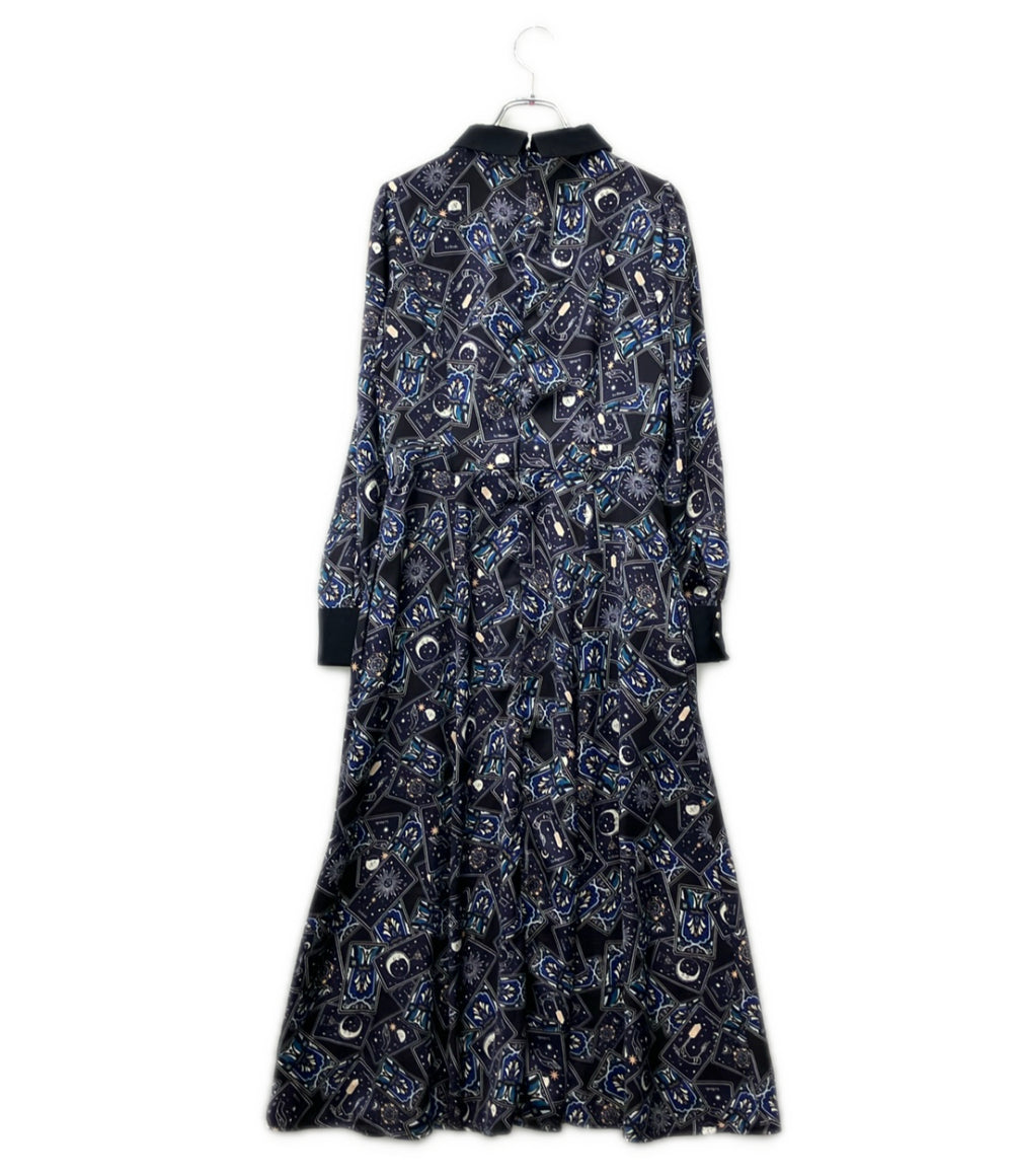 ANAYI 長袖 タロット柄 ワンピース レディース SIZE 36 アナイ