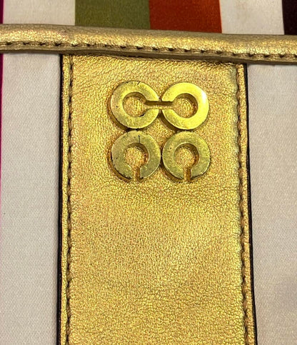 COACH ショルダーバッグ ストライプ柄 レディース コーチ