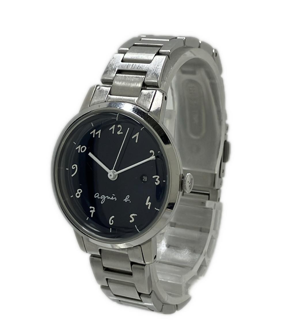 agnes b. 腕時計 クオーツ ネイビー系 VJ22-KFX0 レディース アニエスベー