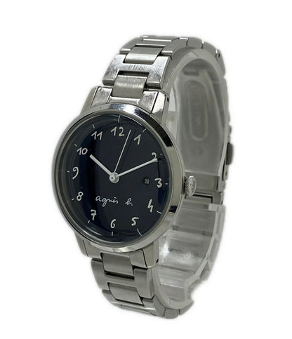 agnes b. 腕時計 クオーツ ネイビー系 VJ22-KFX0 レディース アニエスベー