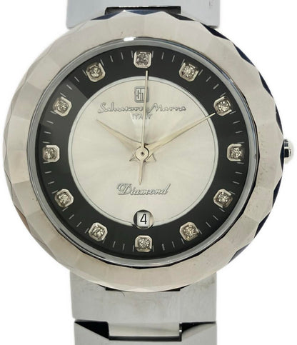 サルバトーレマーラ 腕時計 クオーツ シルバー SM-7010 レディース Salvatore Marra