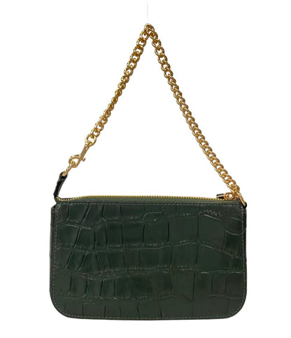 美品 COACH チェーンハンドバッグ 型押し CN382 レディース コーチ