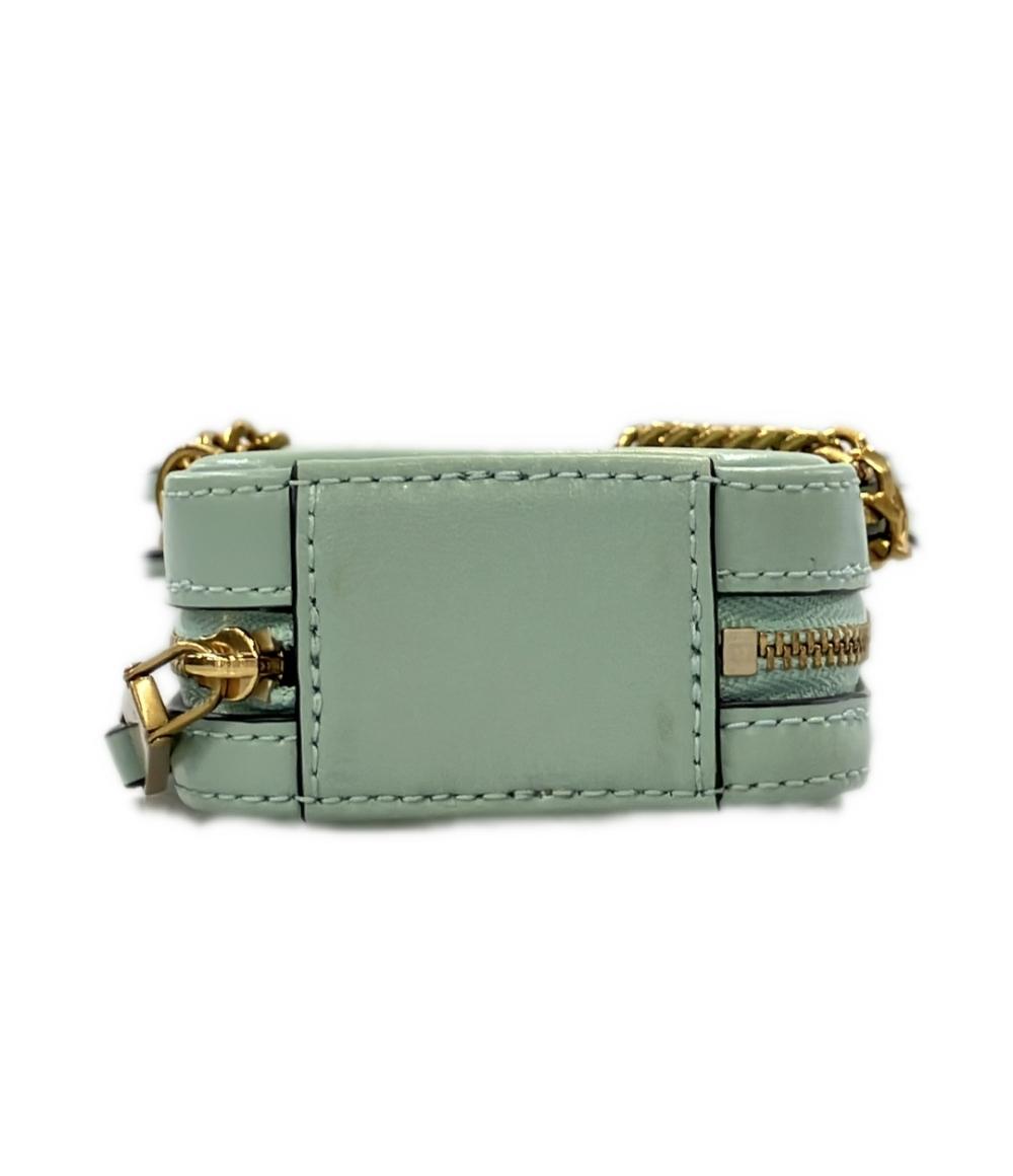 【美品】  MARC JACOBS / マークジェイコブス | スタムリトル レザー キルティング がま口 ショルダーバッグ | グリーン | レディース スタムリトル レザー キルティング がま口 ショルダーバッグ