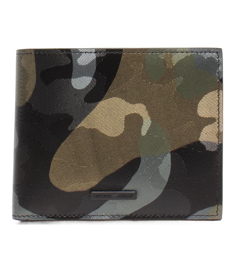 美品 エンポリオ・アルマーニ 二つ折り財布 メンズ Emporio Armani